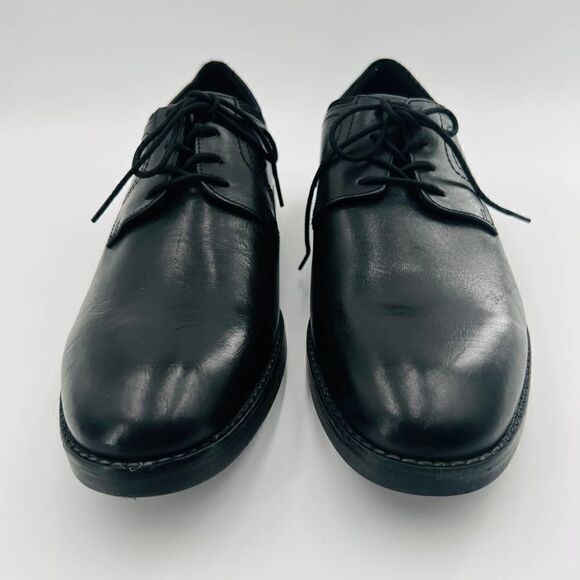 Rockport Trutrech Bryant Plain Toe Oxford Black Leather Shoe Size 11 NWOB - Picture 3 of 10